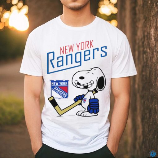 Official Snoopy Fan New York Rangers Hockey T Shirts