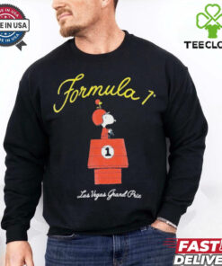 Official Snoopy Formula 1 x Peanuts 2024 Las Vegas Grand Prix Dog House Shirt.