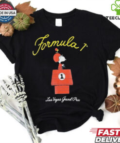 Official Snoopy Formula 1 x Peanuts 2024 Las Vegas Grand Prix Dog House Shirt.