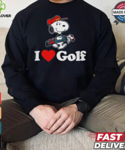 Official Snoopy I love golf T shirt