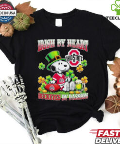 Official Snoopy Irish By Heart Ohio State Buckeyes By Passion T Shirt