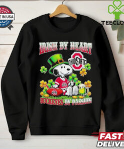 Official Snoopy Irish By Heart Ohio State Buckeyes By Passion T Shirt