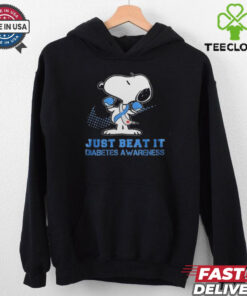 Official Snoopy Just Beat It Diabetes Awareness Be Strong 2024 Shirt