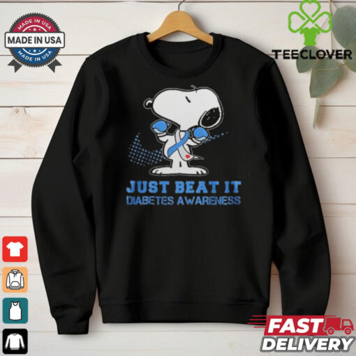 Official Snoopy Just Beat It Diabetes Awareness Be Strong 2024 Shirt