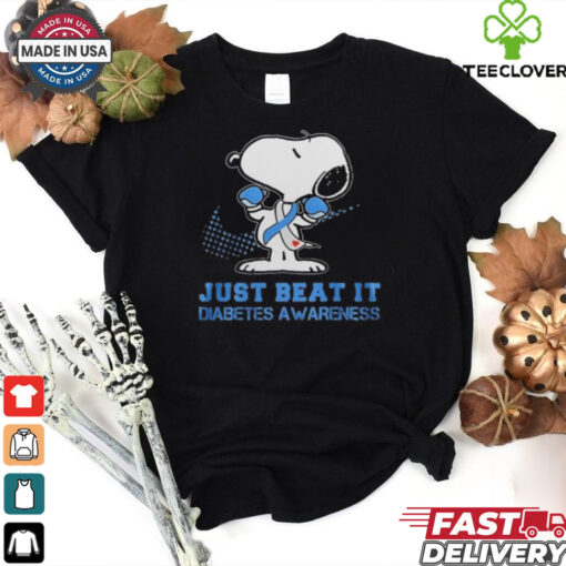Official Snoopy Just Beat It Diabetes Awareness Be Strong 2024 Shirt