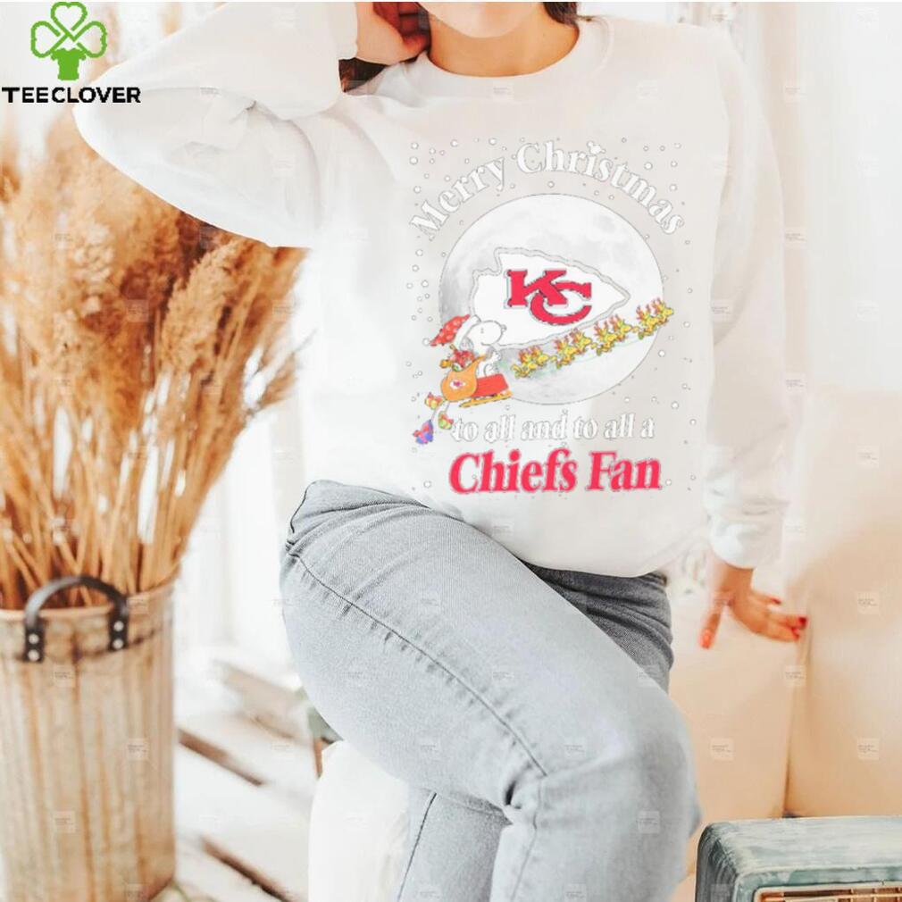 Official Snoopy Merry Christmas To All And To All A Kansas City Chiefs Fan Christmas Shirt Official Snoopy Merry Christmas To All And To All A Kansas City Chiefs Fan Christmas Shirt