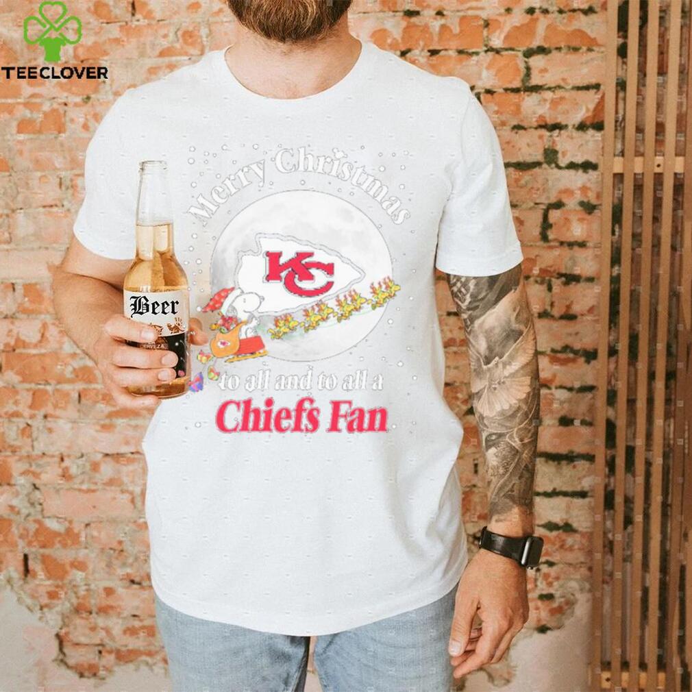 Official Snoopy Merry Christmas To All And To All A Kansas City Chiefs Fan Christmas Shirt Official Snoopy Merry Christmas To All And To All A Kansas City Chiefs Fan Christmas Shirt