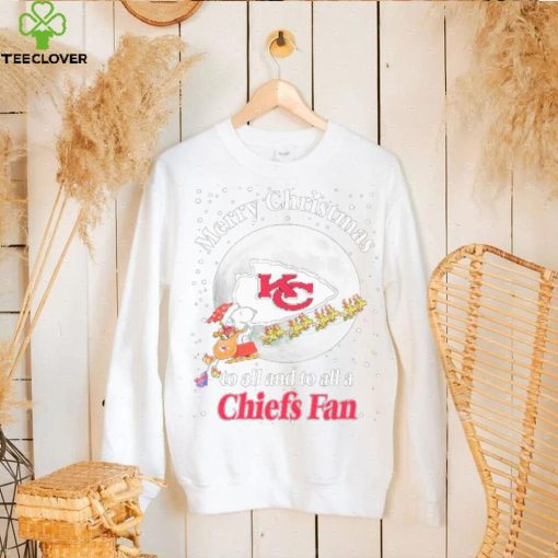 Official Snoopy Merry Christmas To All And To All A Kansas City Chiefs Fan Christmas Shirt