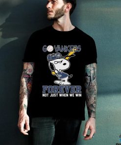 Official Snoopy New York Yankees Go Yankees Forever Not Just When We Win Shirt