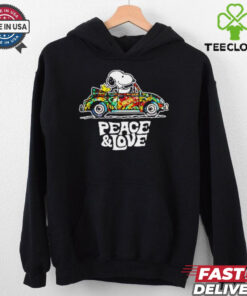 Official Snoopy Peace & Love Car Ugly T shirt