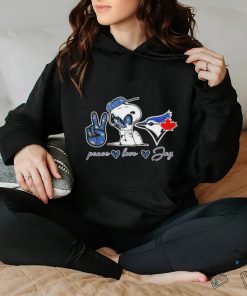 Official Snoopy Peace Love Toronto Blue Jays Shirt