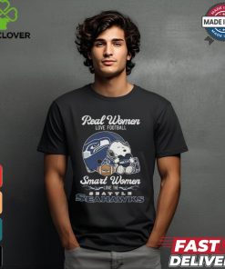 Official Snoopy Seattle Seahawks Real Women Love Football Love Seahawks Shirt