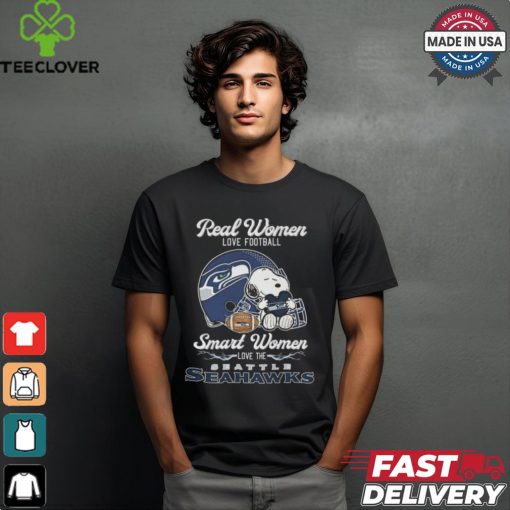 Official Snoopy Seattle Seahawks Real Women Love Football Love Seahawks Shirt