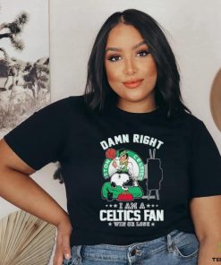 Official Snoopy TV Show Damn Right I Am A Boston Celtics Fan Win Or Lose Shirt
