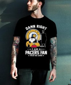 Official Snoopy TV Show Damn Right I Am A Indiana Pacers Fan Win Or Lose Shirt