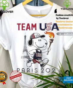 Official Snoopy Team USA Olympic Paris 2024 T Shirt