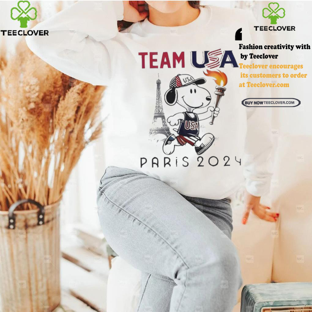 Official Snoopy Team USA Olympic Paris 2024 T Shirt Official Snoopy Team USA Olympic Paris 2024 T Shirt