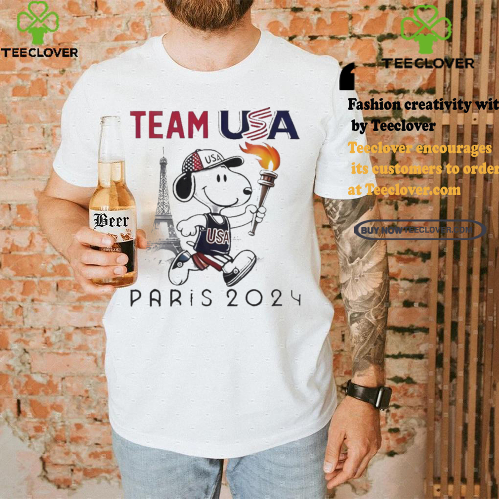 Official Snoopy Team USA Olympic Paris 2024 T Shirt Official Snoopy Team USA Olympic Paris 2024 T Shirt