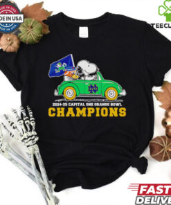 Official Snoopy driving car 2024 25 Capital One Orange Bowl Champions shirt