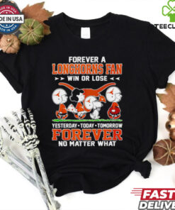 Official Snoopy forever a Texas Longhorns fan win or lose forever no matter what abbey road shirt