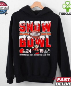 Official Snow Bowl 2024 Cleveland Browns 24 19 Pittsburgh Steelers Shirt