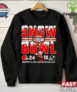 Official Snow Bowl 2024 Cleveland Browns 24 19 Pittsburgh Steelers Shirt