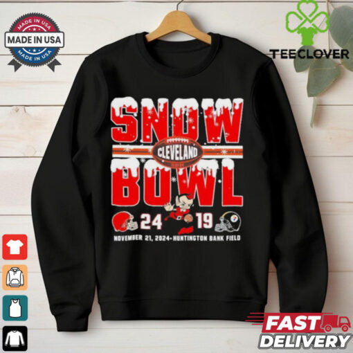 Official Snow Bowl 2024 Cleveland Browns 24 19 Pittsburgh Steelers Shirt