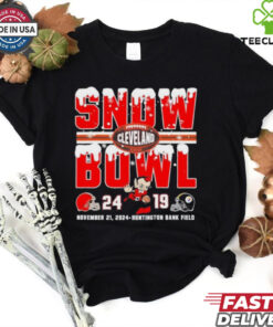 Official Snow Bowl 2024 Cleveland Browns 24 19 Pittsburgh Steelers Shirt