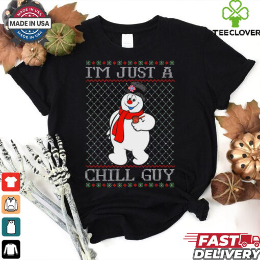 Official Snowman Just A Chill Guy Ugly Sweater Christmas 2024 t shirt
