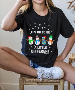 Official Snowman it’s ok to be a little different Christmas shirt