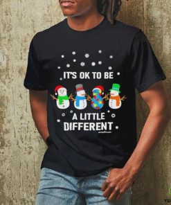 Official Snowman it’s ok to be a little different Christmas hoodie, sweater, longsleeve, shirt v-neck, t-shirt