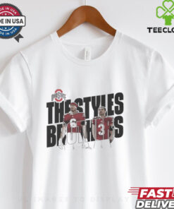 Official Sonny Styles And Lorenzo Styles Jr. The Styles Brothers Illustrated Ohio State Buckeyes t shirt