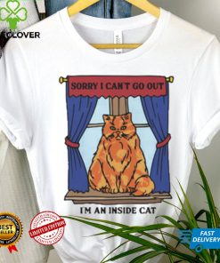 Official Sorry I Can’t Go Out I’m An Inside Cat t shirt