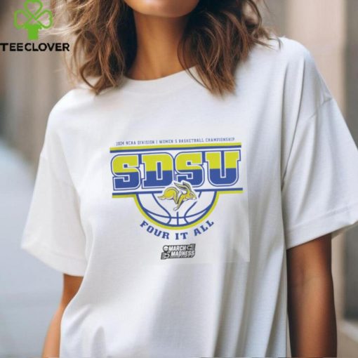 Official South Dakota State Jackrabbits Women’S Basketball Four It All 2024 Ncaa March Madness Shirt