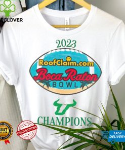 Official South Florida Bulls 2023 Roofclaim Boca Raton Bowl Champions Shirt