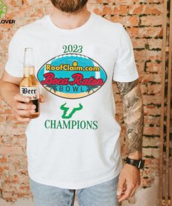 Official South Florida Bulls 2023 Roofclaim Boca Raton Bowl Champions Shirt