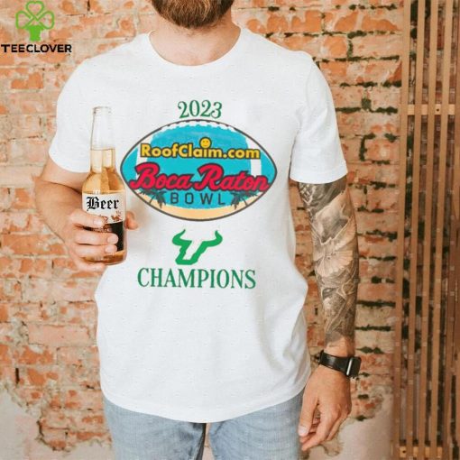 Official South Florida Bulls 2023 Roofclaim Boca Raton Bowl Champions Shirt