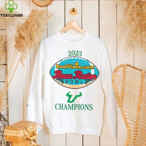 Official South Florida Bulls 2023 Roofclaim Boca Raton Bowl Champions Shirt