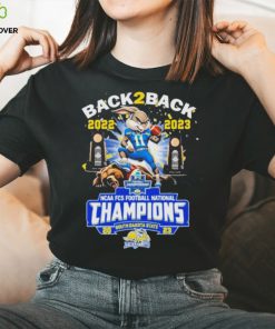 Official South dakota state jackrabbits back 2 back champions 2022 2023 mascot shirt