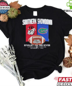 Official Southern Showdown Rivalry On The River Georgia Bulldogs vs. Florida Gators 2024 Shirt