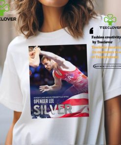 Official Spencer Lee Team USA Silver Medal Wrestling Men’s Freestyle 57Kg Paris Olympic 2024 Poster t shirt