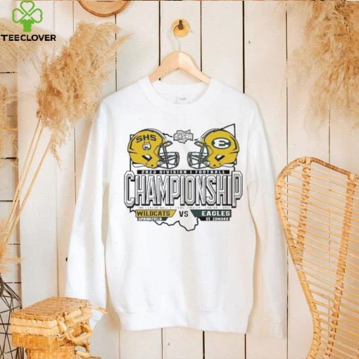 Official Springfiedld Wildcats vs St Edward Eagles 2023 Division I Football Championship T Shirt