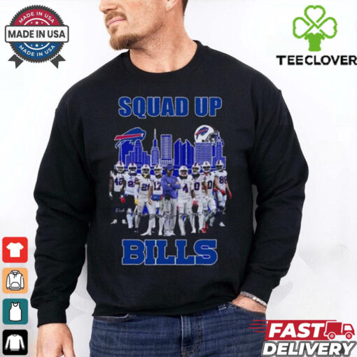 Official Squad Up Buffalo Bills 2024 Signatures Shirt