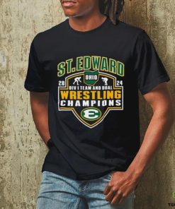 Official St Edward 2024 Div I Team and Dual Wrestling Champions shirt