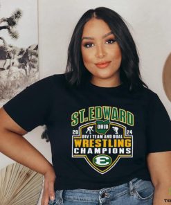 Official St Edward 2024 Div I Team and Dual Wrestling Champions shirt