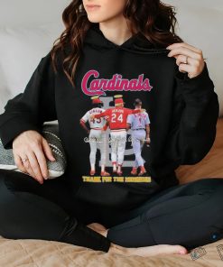 Official St Louis Cardinals Gibson Herzog And O. Smith Thank You For The Memories Signatures Shirt