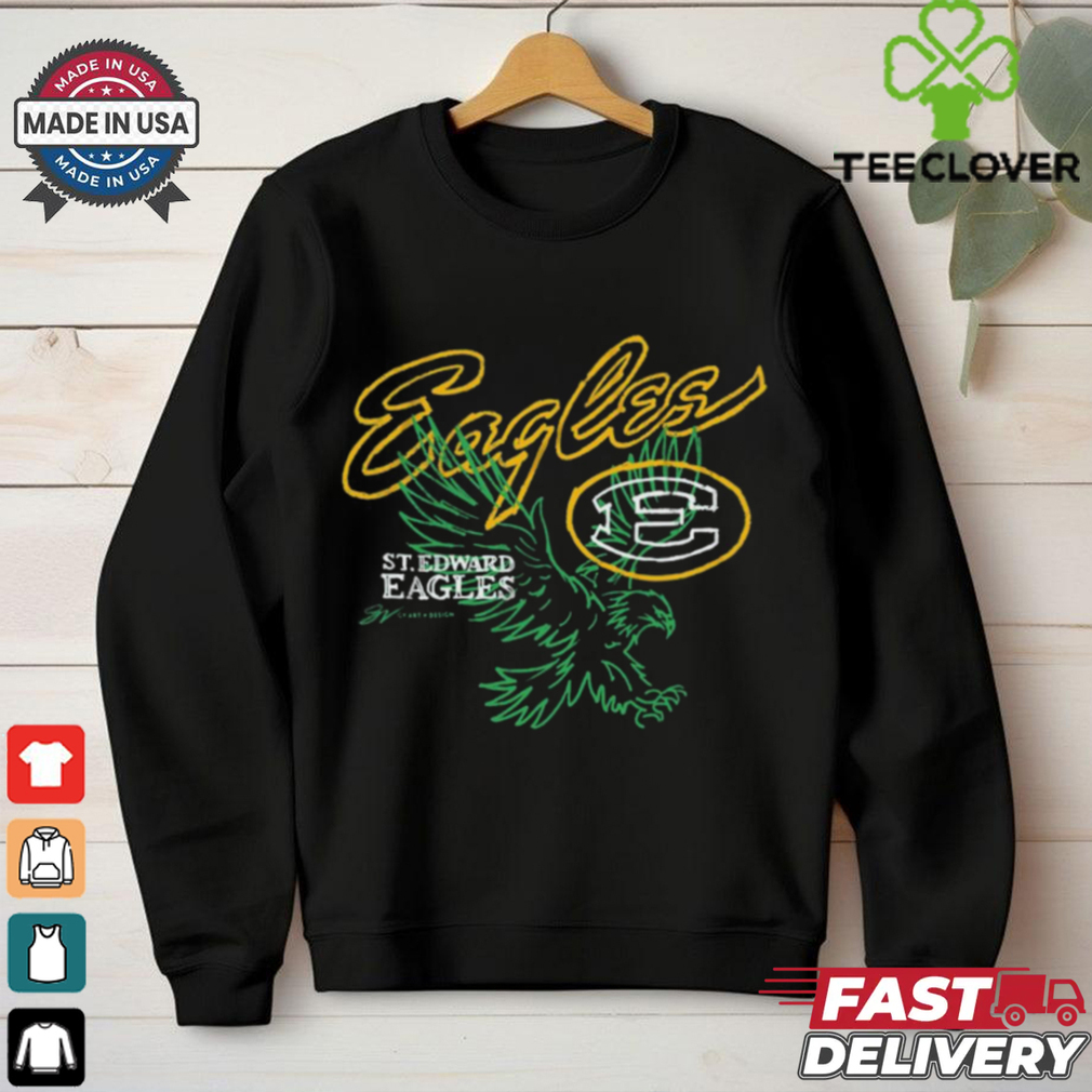 Official St. Edward Eagles Basketball Outline t shirt Official St. Edward Eagles Basketball Outline t shirt