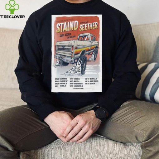 Official Staind Announces The Tailgate Tour 2024 Poster Shirt