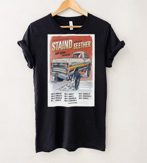 Official Staind Announces The Tailgate Tour 2024 Poster Shirt