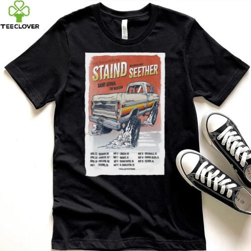 Official Staind Announces The Tailgate Tour 2024 Poster Shirt